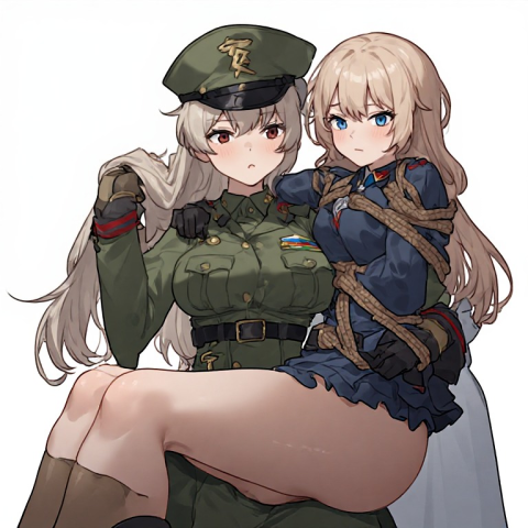 Russian holding a ukrainian girl